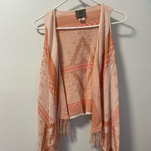 Pink southwestern pattern wrap